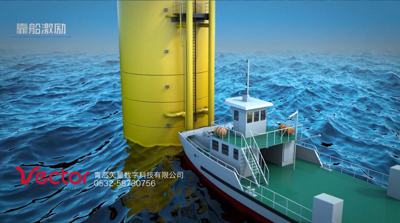 風力發(fā)電動畫，海洋三維動畫